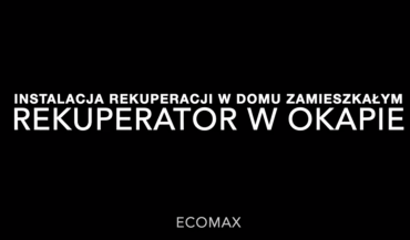 Instalacja rekuperatora ENSY200 SLIM w zamieszkałym domu