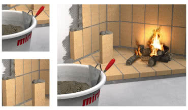 mira 6920 fireplace mortar - zaprawa cementowa do kominków