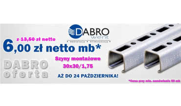 Ostre cięcie na szyny montażowe! DABROoferta z genialnymi rabatami!